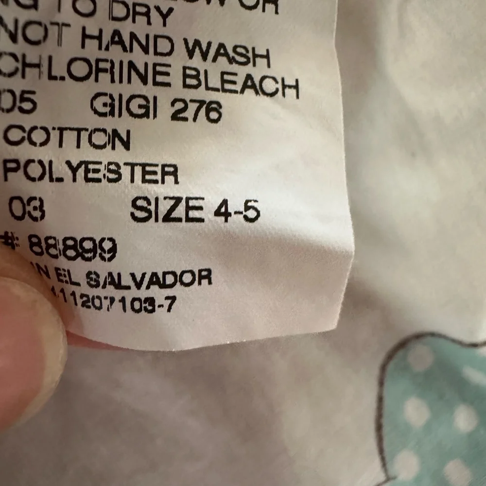 Girls Eleanor Rose Casual Dress Size 4 White Multicolor Hot Air Balloons